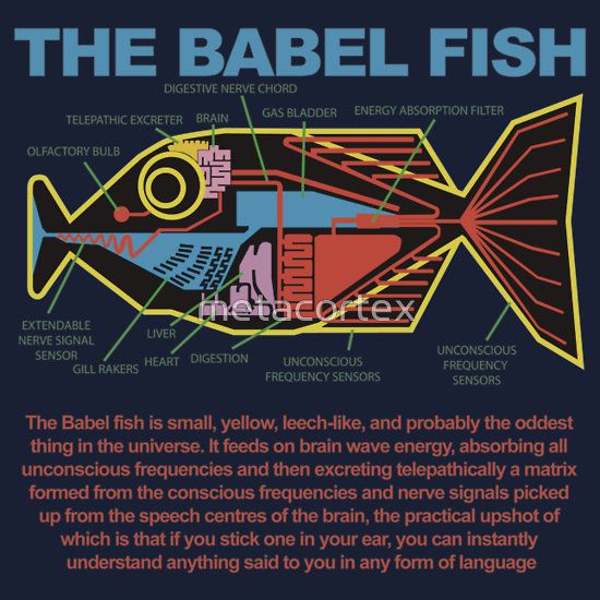 http://www.redbubble.com/people/metacortex/works/9332189-hitchhikers-guide-to-the-galaxy-babel-fish?p=t-shirt