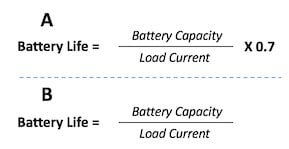 Battery Life Formula