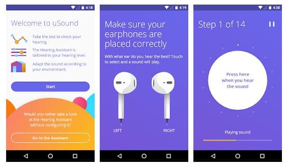 hearing assistant app usound