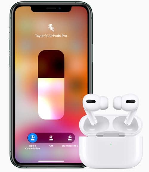 airpods pro control center