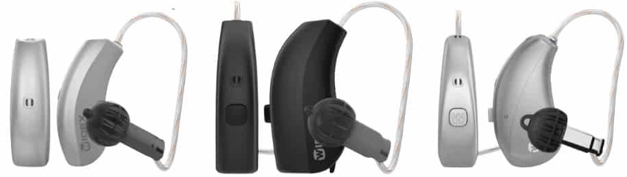 widex moment ric hearing aid options