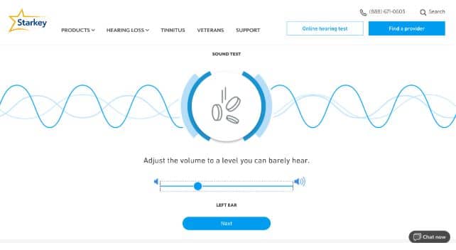 starkey online hearing test