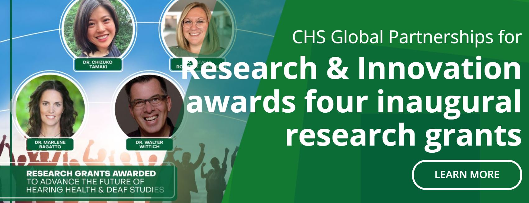 Featured image for “CHS Global Partnerships for Research & Innovation Awards Four Research Grants to Advance Hearing Health and Deaf Studies”