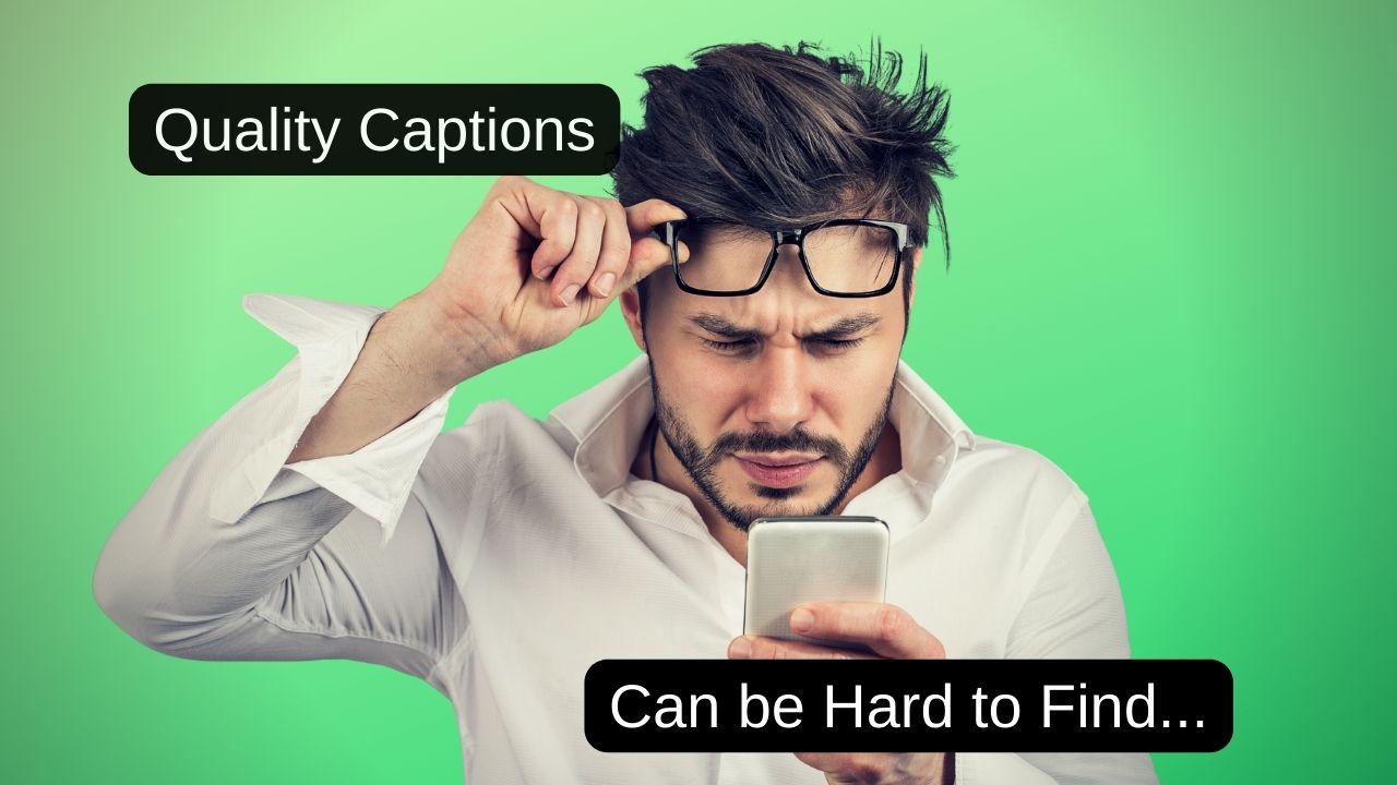 quality captions needed for people with hearing loss