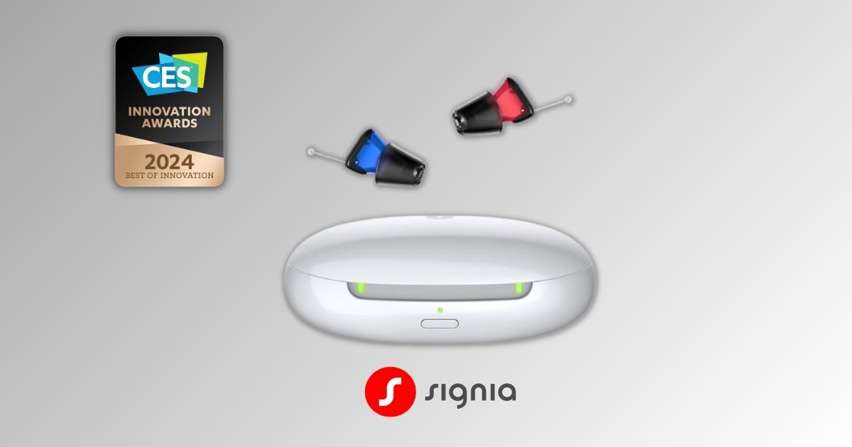 Featured image for “Signia Silk Charge&Go IX Hearing Aids Named a 2024 CES Innovation Awards Best of Innovation Honoree”