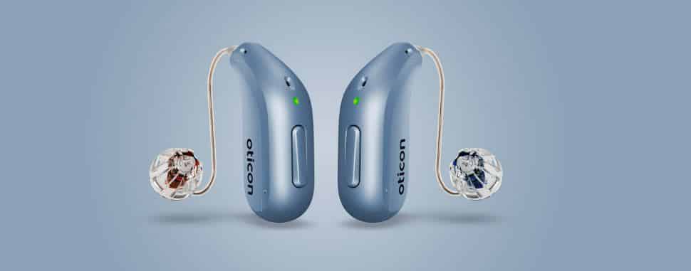 oticon intent hearing aids blue