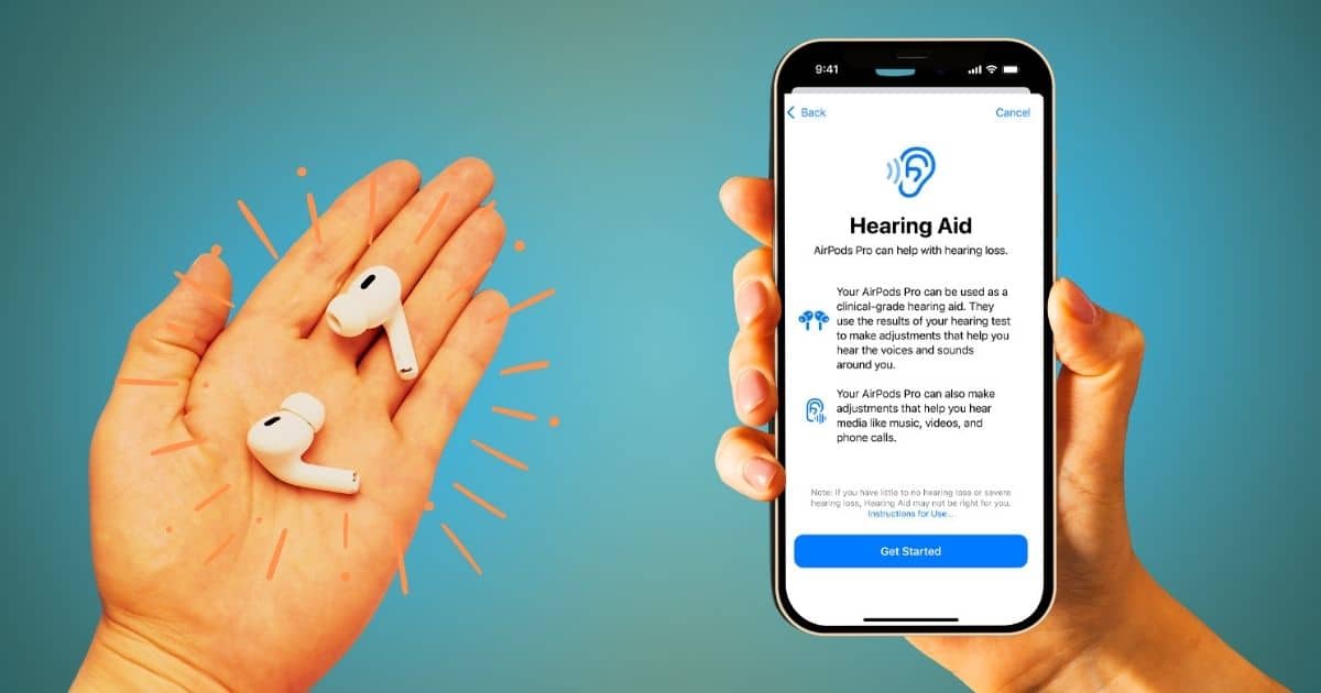 hearing aid feature airpods