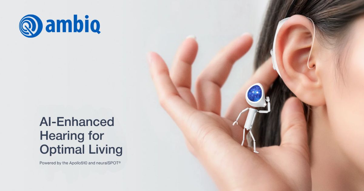 Featured image for “Ambiq Unveils AI-Driven Technology to Enhance OTC Hearing Aid Performance”