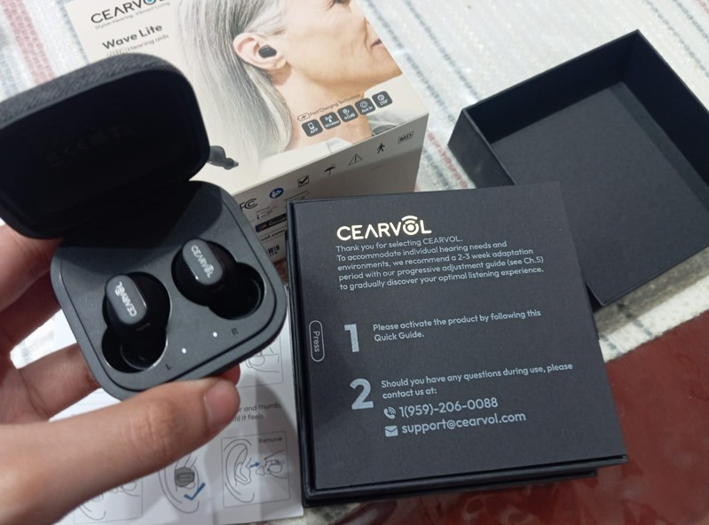 unbox cearvol wave lite hearing aids