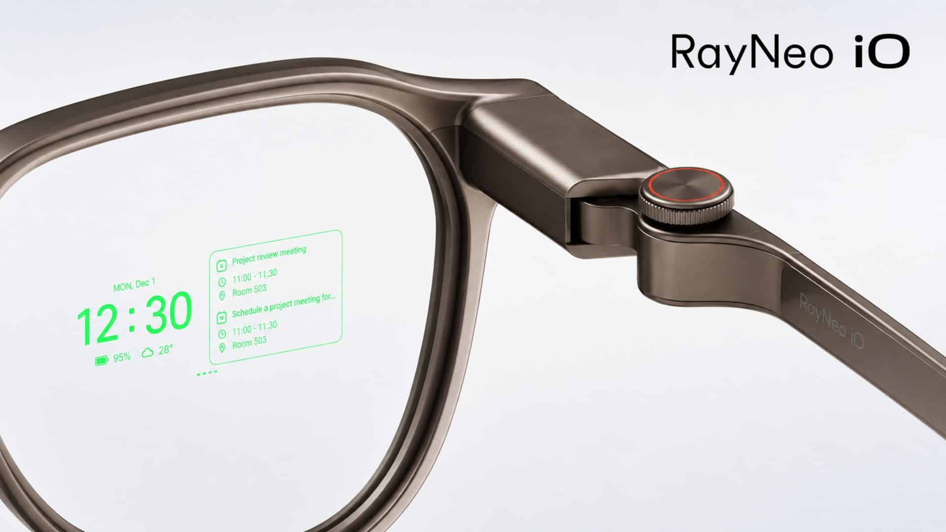 Featured image for “RayNeo iO Smart Glasses Pair Heads-Up Captions with AI and Live Translation”