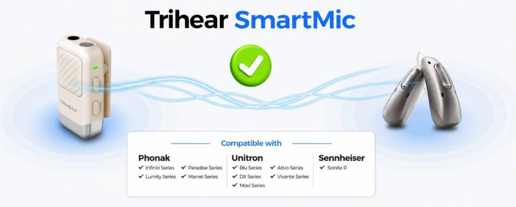 Trihear SmartMic Brings Remote Microphone Streaming to Compatible Phonak, Unitron and Sennheiser Devices